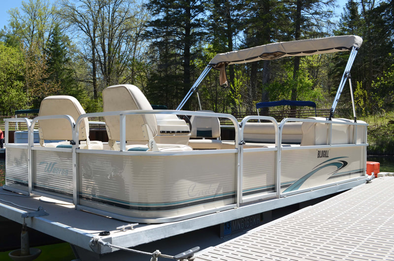 Pontoon to rent at Itasca State Park